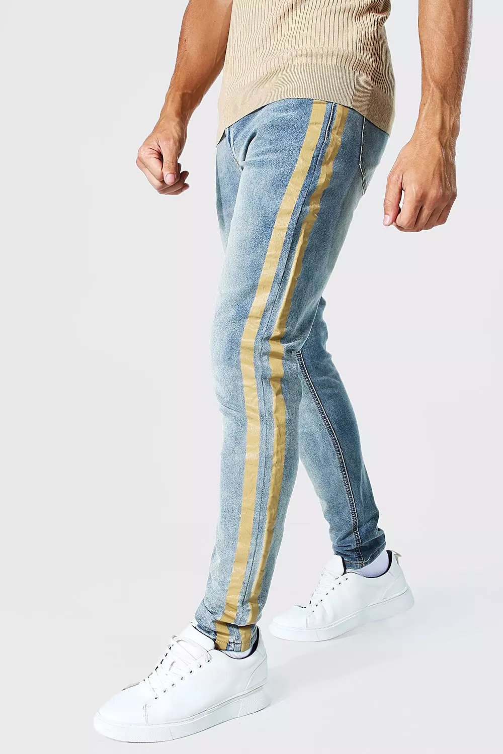 Jean clearance side stripe